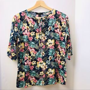 Forever 21 Tropical Floral Tunic Top